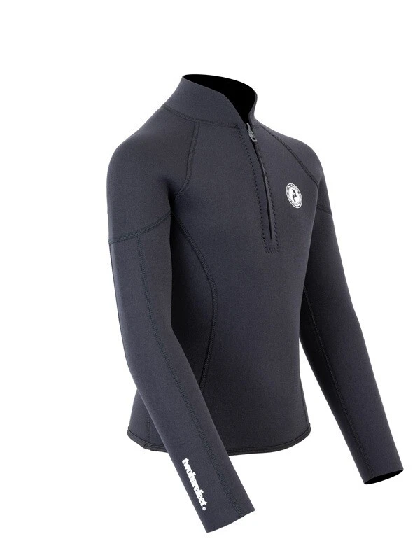 Two Bare Feet Junior Perspective Half Zip 2.5mm Wetsuit Jacket (Black) 8 Two Bare Feet Junior Perspective Half Zip 2.5mm Wetsuit Jacket (Black) - Image 8