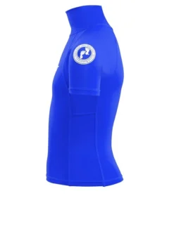 Two Bare Feet Junior "Logo" Short Sleeve Rash Vest (Blue) -Surfboards Sales kids short sleeve blue 3