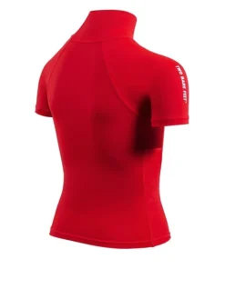 Two Bare Feet Junior "Logo" Short Sleeve Rash Vest (Red) -Surfboards Sales kids short sleeve red 6