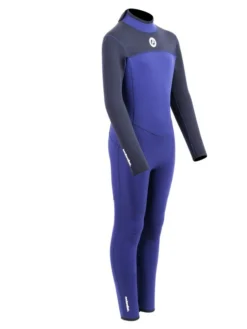Two Bare Feet Thunderclap 5/4mm Junior Winter Wetsuit (Navy) -Surfboards Sales kids thunderclap full 4.3 wetsuit navy 8