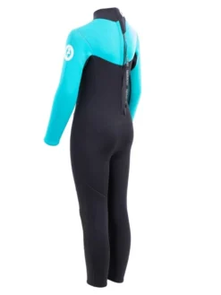 Two Bare Feet Thunderclap 2.5mm Junior Wetsuit (Aqua / Black) 11 Two Bare Feet Thunderclap 2.5mm Junior Wetsuit (Aqua / Black) -Surfboards Sales kids thunderclap full wetsuit aqua 4