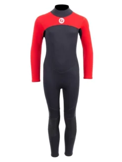 Two Bare Feet Thunderclap 2.5mm Junior Wetsuit (Red / Black)