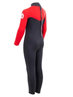Two Bare Feet Thunderclap 2.5mm Junior Wetsuit (Red / Black) -Surfboards Sales kids thunderclap full wetsuit red 4 1