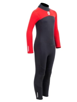 Two Bare Feet Thunderclap 2.5mm Junior Wetsuit (Red / Black) -Surfboards Sales kids thunderclap full wetsuit red 8 1