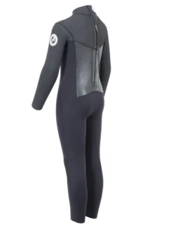 Two Bare Feet Thunderclap Pro 5/4mm Junior Winter Wetsuit (Black / Dark Grey) -Surfboards Sales kids thunderclap pro dark grey 4 9 1