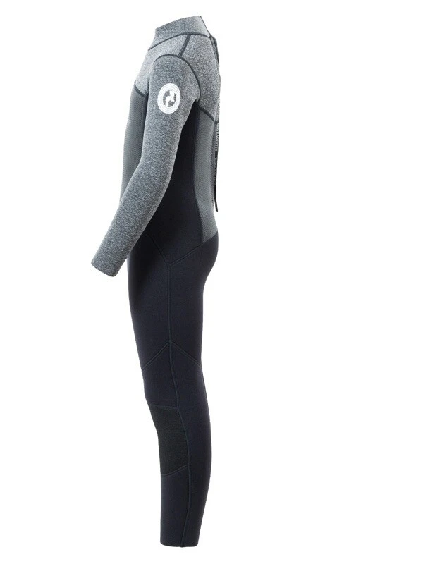 Two Bare Feet Thunderclap Pro 5/4mm Junior Winter Wetsuit (Black / Delta Grey) 3 Two Bare Feet Thunderclap Pro 5/4mm Junior Winter Wetsuit (Black / Delta Grey) - Image 3