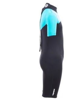 Two Bare Feet Thunderclap 2.5mm Junior Shorty Wetsuit (Aqua / Black) -Surfboards Sales kids thunderclap shorty wetsuit aqua 7