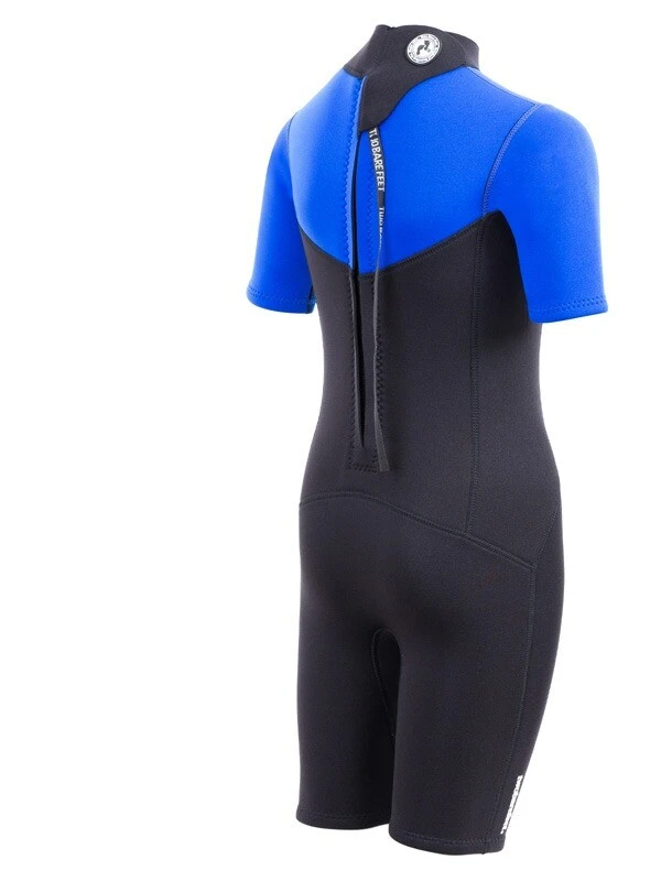 Two Bare Feet Thunderclap 2.5mm Junior Shorty Wetsuit (Blue / Black) 6 Two Bare Feet Thunderclap 2.5mm Junior Shorty Wetsuit (Blue / Black) - Image 6