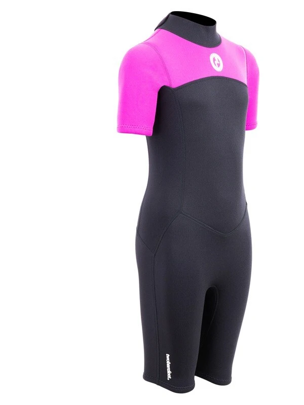 Two Bare Feet Thunderclap 2.5mm Junior Shorty Wetsuit (Pink / Black) 8 Two Bare Feet Thunderclap 2.5mm Junior Shorty Wetsuit (Pink / Black) - Image 8