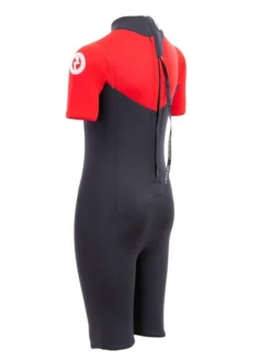 Two Bare Feet Thunderclap 2.5mm Junior Shorty Wetsuit (Red / Black) -Surfboards Sales kids thunderclap shorty wetsuit red 4