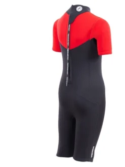 Two Bare Feet Thunderclap 2.5mm Junior Shorty Wetsuit (Red / Black) -Surfboards Sales kids thunderclap shorty wetsuit red 6