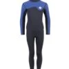 Two Bare Feet Junior Aspect Fleece Lined Zipless Thermal 2.5mm Superstretch Wetsuit Top & Pants Set (Black/Blue)