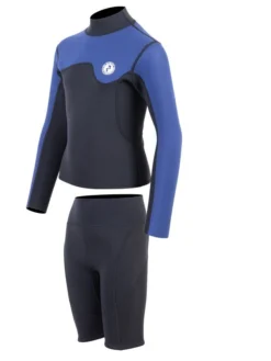 Two Bare Feet Junior Aspect Fleece Lined Zipless Thermal 2.5mm Superstretch Wetsuit Top & Shorts Set (Black/Blue) 10 Two Bare Feet Junior Aspect Fleece Lined Zipless Thermal 2.5mm Superstretch Wetsuit Top & Shorts Set (Black/Blue) -Surfboards Sales kqw6ct v