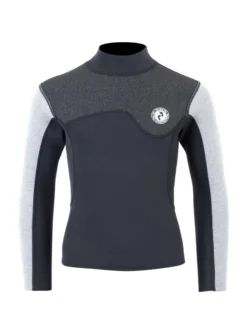 Two Bare Feet Junior Aspect Fleece Lined Zipless Thermal 2.5mm Superstretch Wetsuit Top & Shorts Set (Black/Grey/Grey) 12 Two Bare Feet Junior Aspect Fleece Lined Zipless Thermal 2.5mm Superstretch Wetsuit Top & Shorts Set (Black/Grey/Grey) -Surfboards Sales kzgrav 1