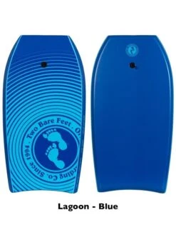 Two Bare Feet Flowers Triple Bodyboard And Bag Bundle (Choice Of 33", 37", 41") -Surfboards Sales lagoon blue 1