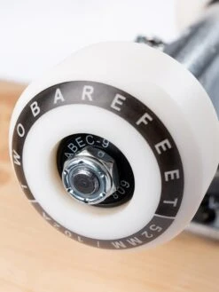 Two Bare Feet 8" Laser Logo Canadian Maple Complete Skateboard -Surfboards Sales laser logo skateboard 8 5