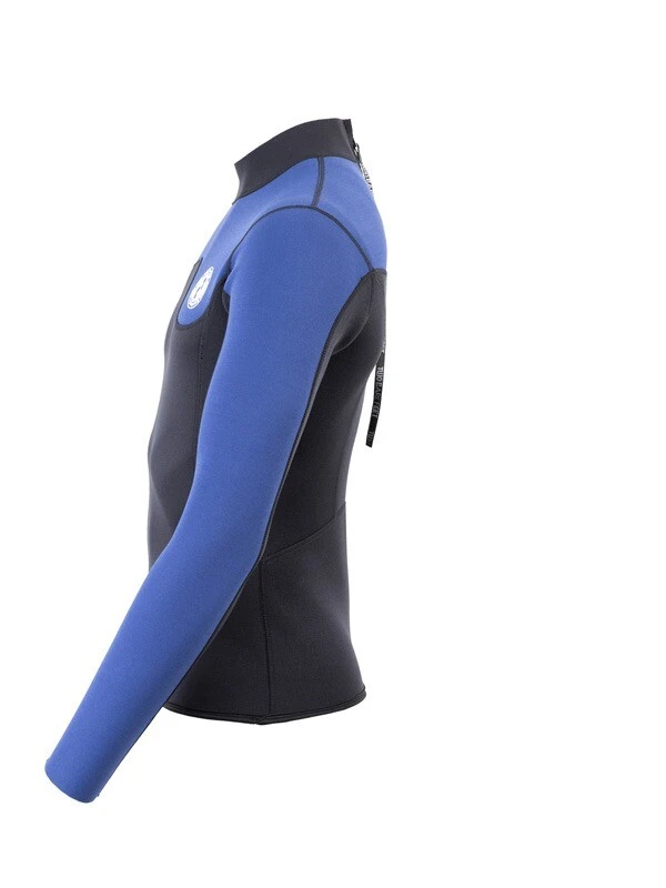 Two Bare Feet Mens Aspect Back Zip 2.5mm Wetsuit Jacket (Black/Blue) 3 Two Bare Feet Mens Aspect Back Zip 2.5mm Wetsuit Jacket (Black/Blue) - Image 3