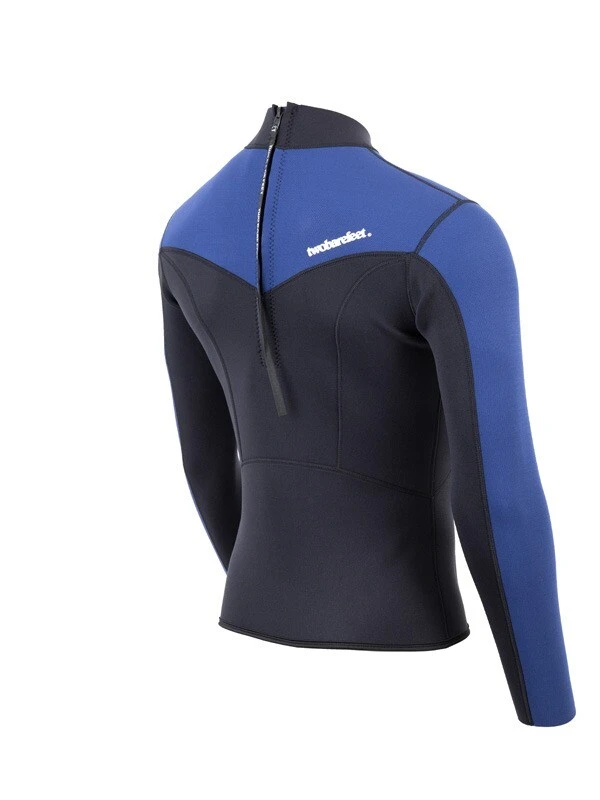 Two Bare Feet Mens Aspect Back Zip 2.5mm Wetsuit Jacket (Black/Blue) 6 Two Bare Feet Mens Aspect Back Zip 2.5mm Wetsuit Jacket (Black/Blue) - Image 6