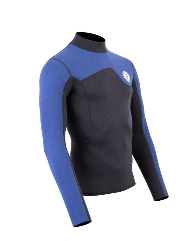 Two Bare Feet Mens Aspect Back Zip 2.5mm Wetsuit Jacket (Black/Blue) 8 Two Bare Feet Mens Aspect Back Zip 2.5mm Wetsuit Jacket (Black/Blue) - Image 8