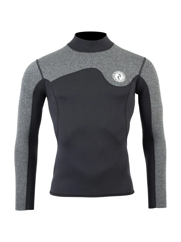 Two Bare Feet Mens Aspect Back Zip 2.5mm Wetsuit Jacket (Black/Grey) 1 Two Bare Feet Mens Aspect Back Zip 2.5mm Wetsuit Jacket (Black/Grey)