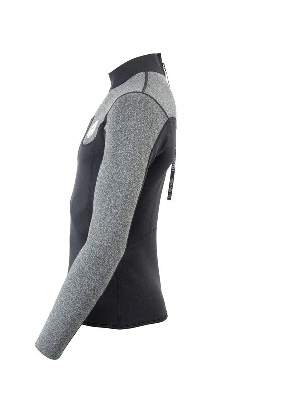 Two Bare Feet Mens Aspect Back Zip 2.5mm Wetsuit Jacket (Black/Grey) 3 Two Bare Feet Mens Aspect Back Zip 2.5mm Wetsuit Jacket (Black/Grey) - Image 3