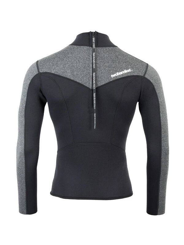 Two Bare Feet Mens Aspect Back Zip 2.5mm Wetsuit Jacket (Black/Grey) 5 Two Bare Feet Mens Aspect Back Zip 2.5mm Wetsuit Jacket (Black/Grey) - Image 5
