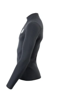 Two Bare Feet Mens Aspect Fleece Lined Zipless Thermal 2.5mm Superstretch Wetsuit Top (Black) -Surfboards Sales mens aspect fleece lined thermal top black 3