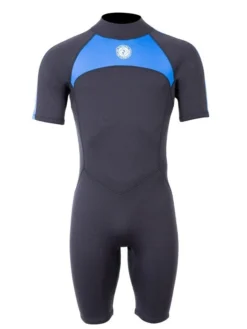 Two Bare Feet Flare 2.5mm Mens Superstretch Shorty Wetsuit (Blue)