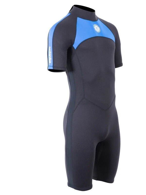 Two Bare Feet Flare 2.5mm Mens Superstretch Shorty Wetsuit (Blue) 8 Two Bare Feet Flare 2.5mm Mens Superstretch Shorty Wetsuit (Blue) - Image 8