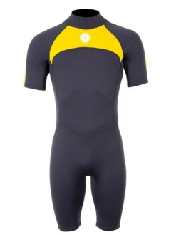 Two Bare Feet Flare 2.5mm Mens Superstretch Shorty Wetsuit (Yellow)