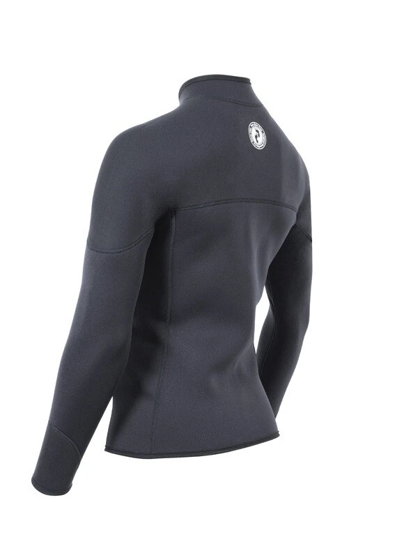 Two Bare Feet Mens Heritage 3mm Half Zip Long Sleeve Wetsuit Jacket (Black) - Image 4