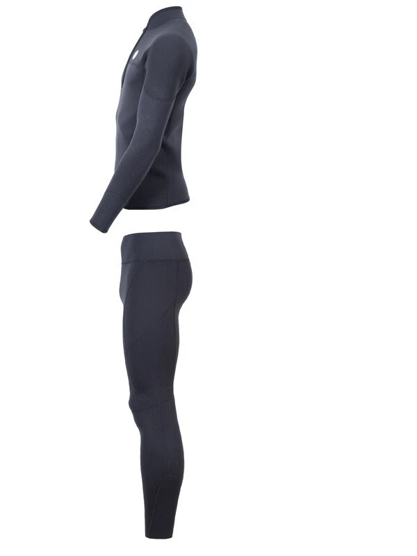 Two Bare Feet Mens Heritage Half Zip 3mm Wetsuit Jacket & Pants Set (Black) 4 Two Bare Feet Mens Heritage Half Zip 3mm Wetsuit Jacket & Pants Set (Black) - Image 4