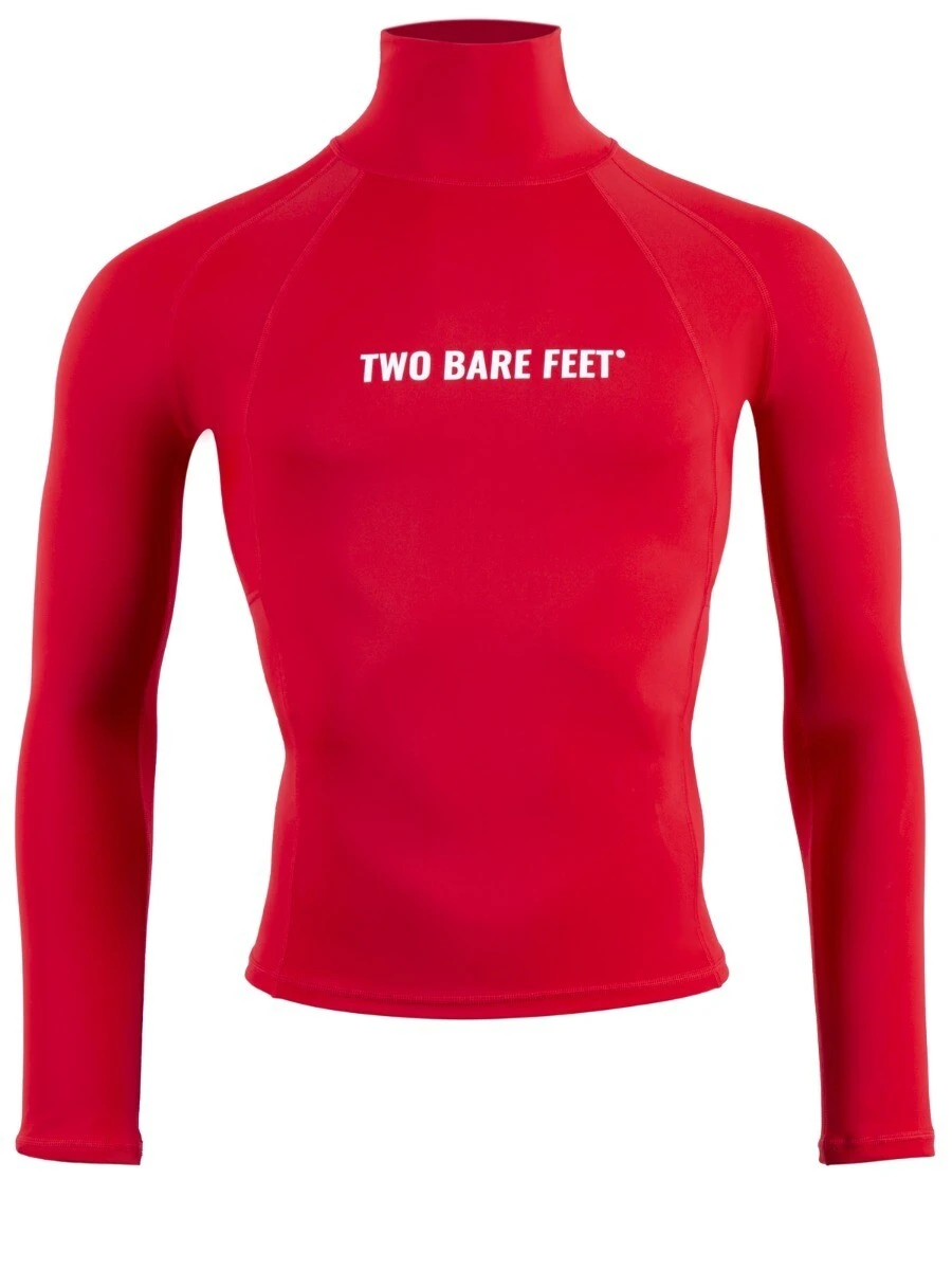 Two Bare Feet Adults Long Sleeve Rash Vest (Red) 1 Two Bare Feet Adults Long Sleeve Rash Vest (Red)