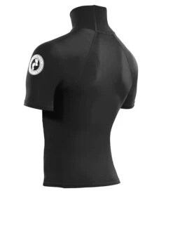 Two Bare Feet Adults Short Sleeve Rash Vest (Black) 11 Two Bare Feet Adults Short Sleeve Rash Vest (Black) -Surfboards Sales mens short sleeve black 4