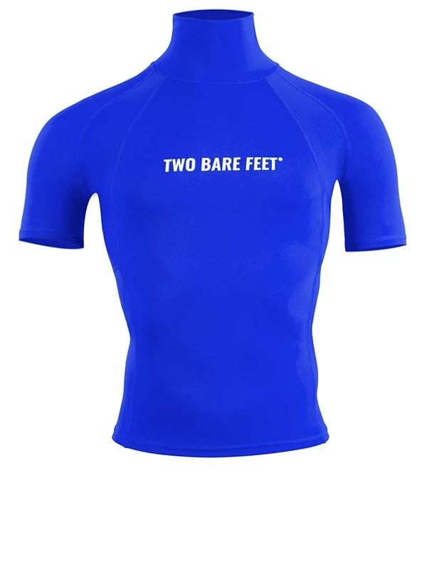 Two Bare Feet Adults Short Sleeve Rash Vest (Blue) 1 Two Bare Feet Adults Short Sleeve Rash Vest (Blue)