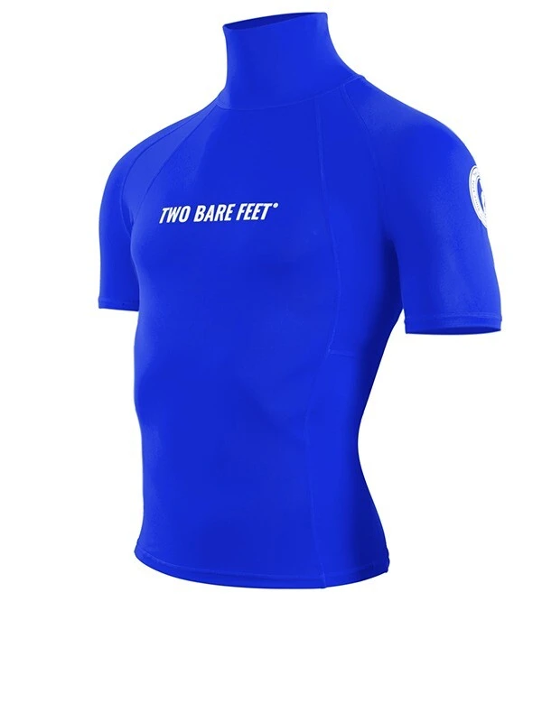 Two Bare Feet Adults Short Sleeve Rash Vest (Blue) 2 Two Bare Feet Adults Short Sleeve Rash Vest (Blue) - Image 2