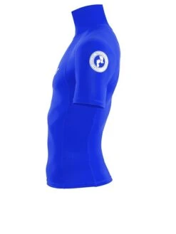 Two Bare Feet Adults Short Sleeve Rash Vest (Blue) 10 Two Bare Feet Adults Short Sleeve Rash Vest (Blue) -Surfboards Sales mens short sleeve blue 3