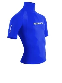 Two Bare Feet Adults Short Sleeve Rash Vest (Blue) 15 Two Bare Feet Adults Short Sleeve Rash Vest (Blue) -Surfboards Sales mens short sleeve blue 8