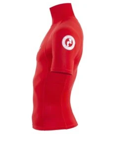 Two Bare Feet Adults Short Sleeve Rash Vest (Red) 10 Two Bare Feet Adults Short Sleeve Rash Vest (Red) -Surfboards Sales mens short sleeve red 3