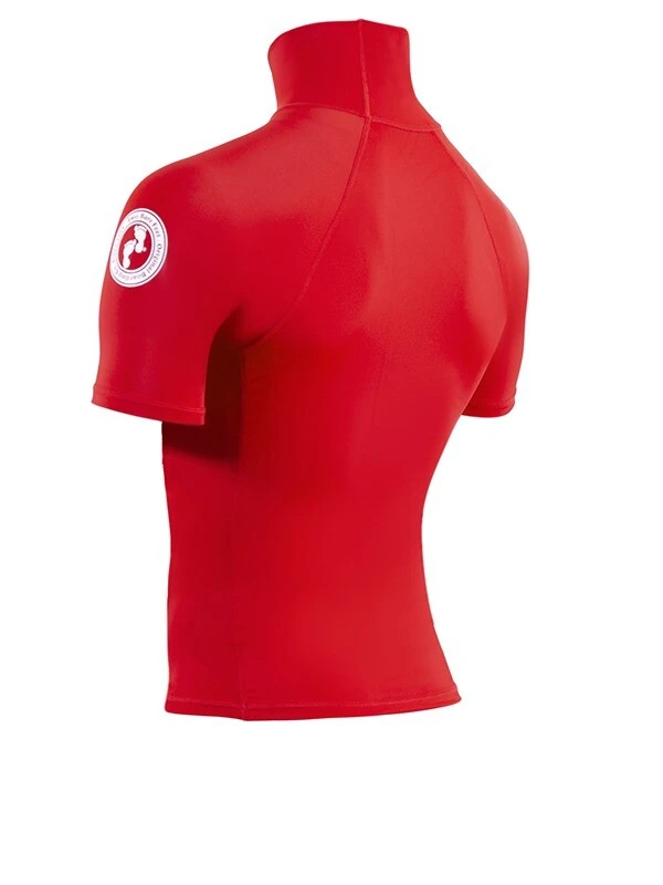 Two Bare Feet Adults Short Sleeve Rash Vest (Red) 4 Two Bare Feet Adults Short Sleeve Rash Vest (Red) - Image 4