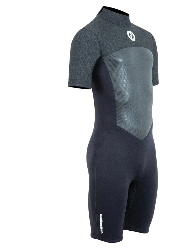 Two Bare Feet Thunderclap Pro 3/2mm Mens Shorty Wetsuit (Black/Dark Grey) 8 Two Bare Feet Thunderclap Pro 3/2mm Mens Shorty Wetsuit (Black/Dark Grey) - Image 8