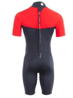 Two Bare Feet Thunderclap 2.5mm Mens Shorty Wetsuit (Red / Black) -Surfboards Sales mens thunderclap shorty red 5