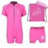 Premier Baby Swim Kit - Classic Wetsuit + Nappy Shorts + Towel + Bag (Pink)