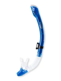 Pro Dive Series Dry Top Silicone Snorkel (Blue)