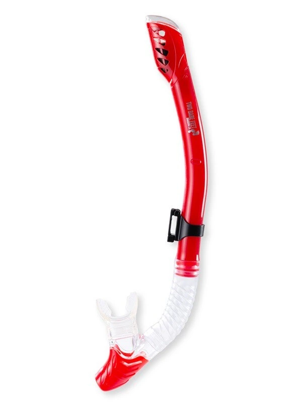 Pro Dive Series Dry Top Silicone Snorkel (Red) 1 Pro Dive Series Dry Top Silicone Snorkel (Red)