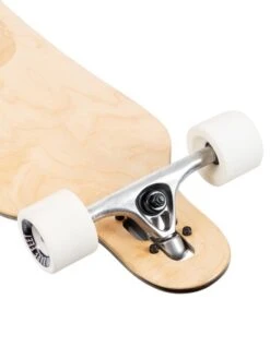 Two Bare Feet Santa Maria 42in Canadian Maple Longboard Skateboard Complete (White Wheels) -Surfboards Sales santa maria white 6