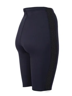 Two Bare Feet Womens Silicone Print Series 2.5mm Neoprene Wetsuit Shorts (Black) -Surfboards Sales silicone series black 6 1