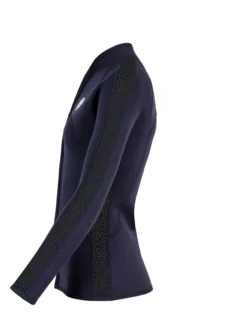 Two Bare Feet Womens Silicone Print Series Full Zip 2.5mm Wetsuit Jacket (Black) -Surfboards Sales silicone series jacket black 3