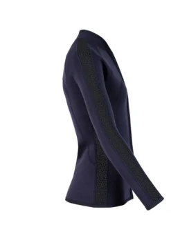 Two Bare Feet Womens Silicone Print Series Full Zip 2.5mm Wetsuit Jacket (Black) -Surfboards Sales silicone series jacket black 7