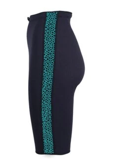 Two Bare Feet Womens Silicone Print Series 2.5mm Neoprene Wetsuit Shorts (Black/Mint) -Surfboards Sales silicone series mint 3 2